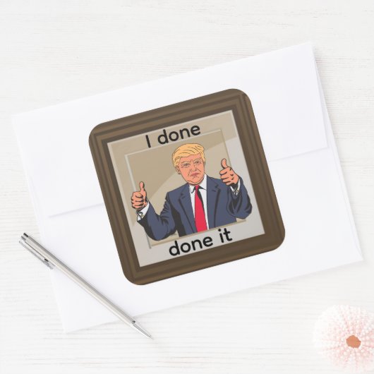 Ik Heb Het Gedaan Gedaan Sticker (Envelop)