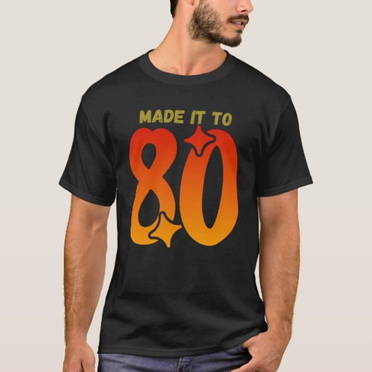 Ik heb het gehaald tot 80 t-shirt (Voorkant)