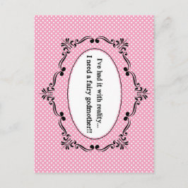 Ik heb het gehad met de realiteit briefkaart