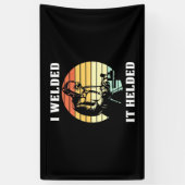 Ik heb het geholpen spandoek (Verticaal)