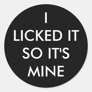 IK HEB HET GELICKEERD ZODAT HET EEN MINE-ronde sti Ronde Sticker