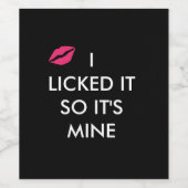 IK HEB HET GELICKEERD ZODAT HET MINE IS MET een ku Wijn Etiket (Enkel label)