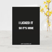 Ik Heb Het Gelikt Dus Het Is Van Mij Valentijnkaar Kaart (Gele Bloem)