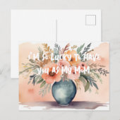 Ik heb het geluk dat ik jou als moeder heb. feestdagenkaart (Voorkant / Achterkant)