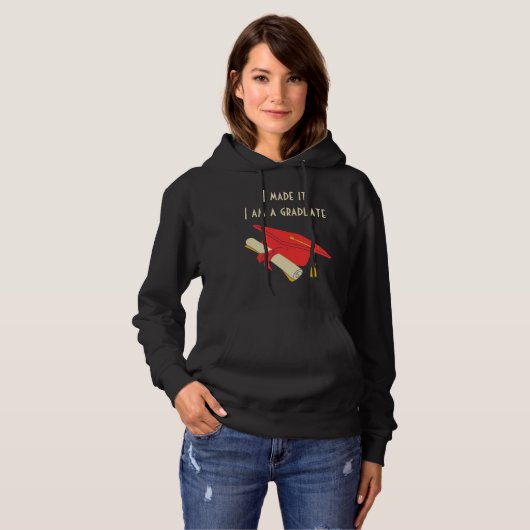 Ik heb het gemaakt, ik ben een Afstuderen T-shirt (Voorkant volledig)
