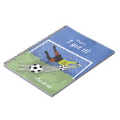 Ik heb het! Gepersonaliseerde Voalkeeper Engels Notitieboek (Linkerzijde)