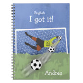 Ik heb het! Gepersonaliseerde Voalkeeper Engels Notitieboek (Voorkant)