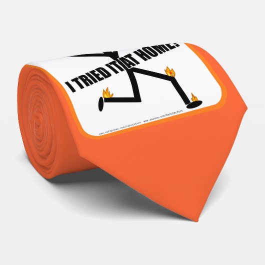 Ik heb het geprobeerd thuis grappige stunts stropdas (Opgerold)