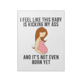 Ik heb het gevoel dat deze Baby een schop is Notitieblok (Linkerzijde)