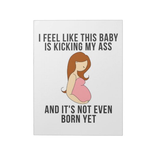 Ik heb het gevoel dat deze Baby een schop is Notitieblok (Linkerzijde)