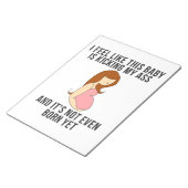 Ik heb het gevoel dat deze Baby een schop is Notitieblok (Schuin)