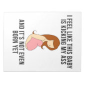 Ik heb het gevoel dat deze Baby een schop is Notitieblok (Voorkant)