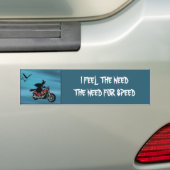 Ik heb het gevoel dat er behoefte is aan een snelh bumpersticker (Op auto)