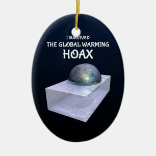 Ik heb het Global Warming Hoax overleefd Keramisch Ornament