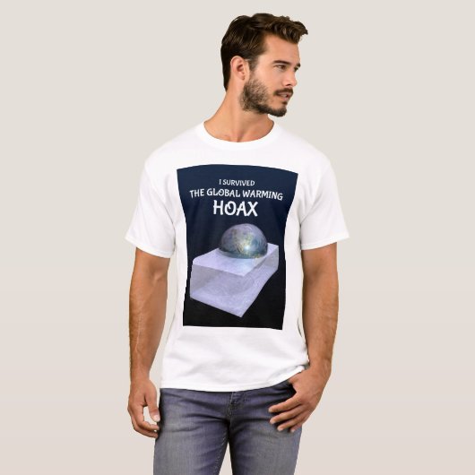 Ik heb het Global Warming Hoax overleefd T-shirt (Voorkant volledig)