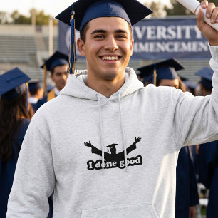 Ik heb het goed gedaan afstudeerhumor hoodie