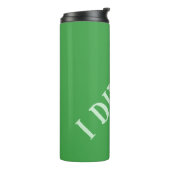 Ik heb het groen gedaan thermosbeker (Gedraaid links)