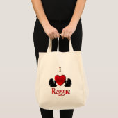 Ik heb het hart Reggae Double Sided Tote Bag (Voorkant (product))