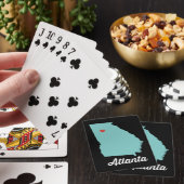 Ik heb het hart van Atlanta. Georgische speelkaart Pokerkaarten (Insitu)