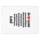 Ik heb het hart van de liefde... om de Maha Nakhon Tafelkleed (Voorkant (Horizontaal))