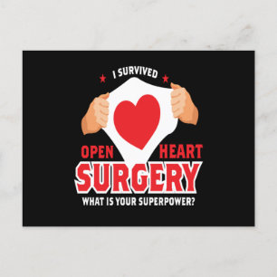 Ik heb het hart van de open hartchirurgie overleef briefkaart
