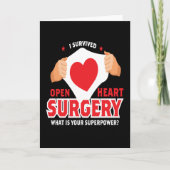 Ik heb het hart van de open hartchirurgie overleef kaart (Voorkant)