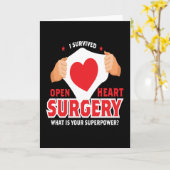 Ik heb het hart van de open hartchirurgie overleef kaart (Gele Bloem)