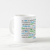 Ik heb het hart van de rennen mok. koffiemok (Voorkant links)