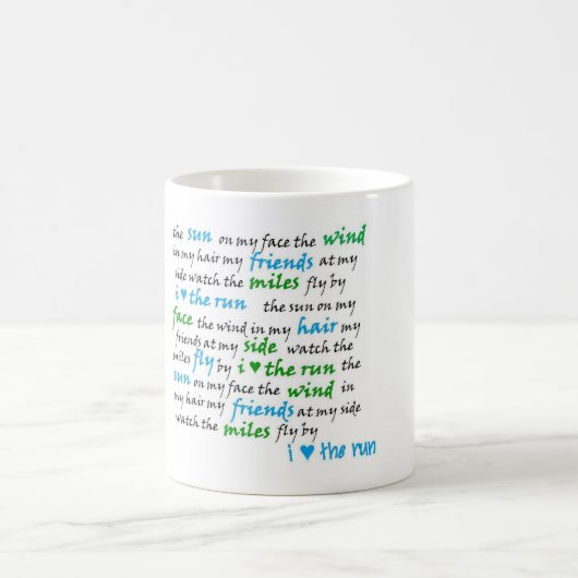 Ik heb het hart van de rennen mok. koffiemok (Center)