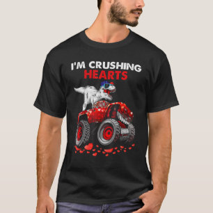 Ik heb het hart van Dino Monster Truck Toddler Boy T-shirt