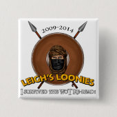 Ik heb het herlezen overleefd vierkante button 5,1 cm (Voorkant)