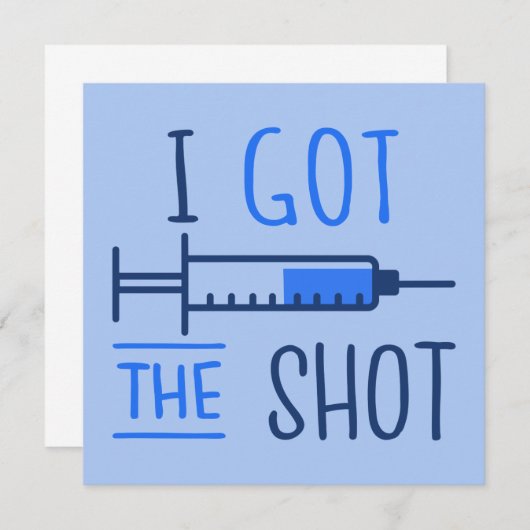 Ik heb het hete III - gevaccineerd pro-vaccin Kaart (Voorkant / Achterkant)