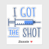 Ik heb het hete III - gevaccineerd pro-vaccin Sticker (Vel)