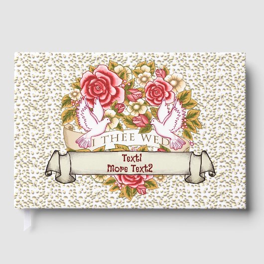 Ik heb het huwelijksgastenboek gelezen gastenboek (Voorkant)