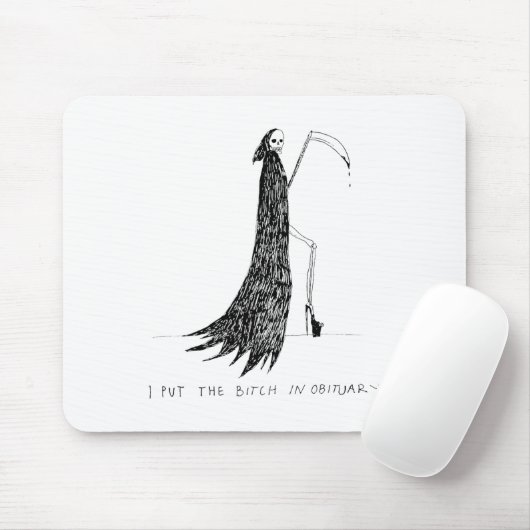 Ik heb het in overlijdensbericht Grappige Hallowee Muismat (Met muis)