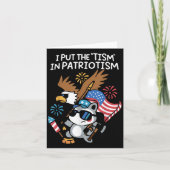 Ik heb het in Patriotisme Athletic Eagle gezet Kaart (Voorkant)