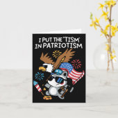 Ik heb het in Patriotisme Athletic Eagle gezet Kaart (Gele Bloem)