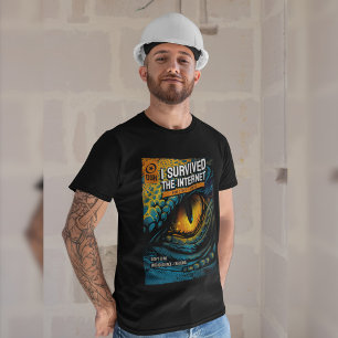 Ik heb het internet overleefd, nu controleer ik fe t-shirt