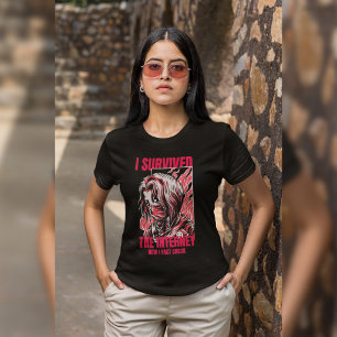 Ik heb het internet overleefd, nu controleer ik fe t-shirt