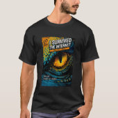 Ik heb het internet overleefd, nu controleer ik fe t-shirt (Voorkant)