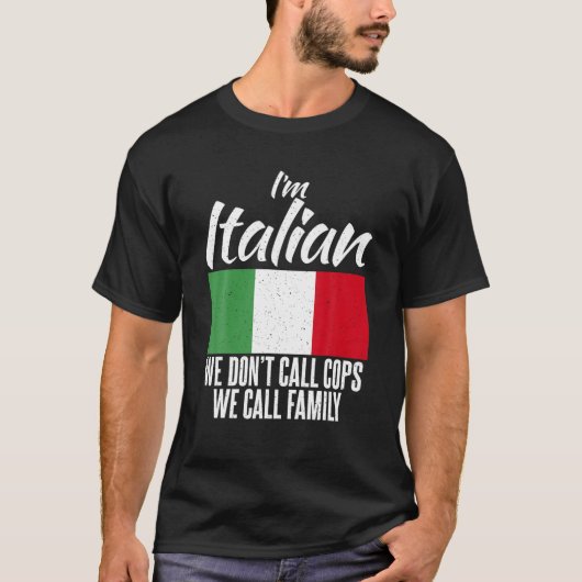 Ik heb het Italiaans met de handen. T-shirt (Voorkant)
