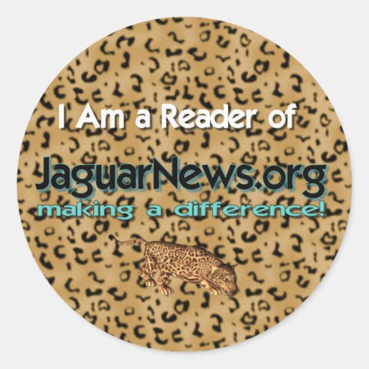 Ik heb het Jaguar Nieuws gelezen Ronde Sticker (Voorkant)