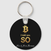 Ik heb het je gezegd, Bitcoin Ultimate Crypto Come Sleutelhanger (Voorkant)