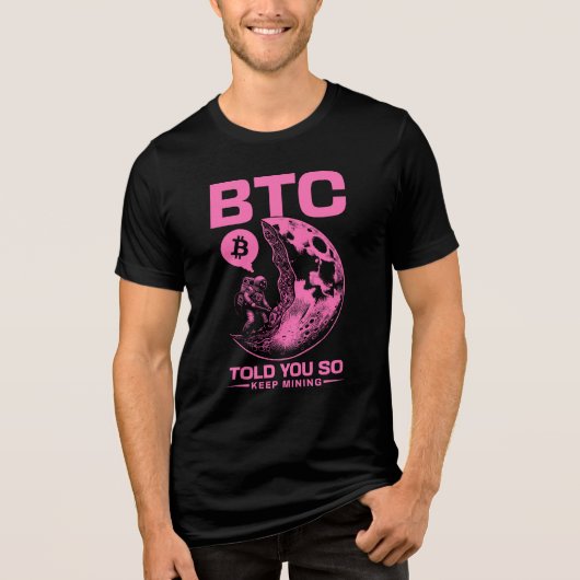 "Ik heb het je verteld" Bitcoin OG HOLDER Flex Tri-Blend Shirt (Voorkant)