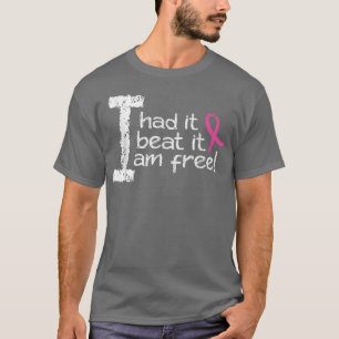 Ik heb het laten liggen. Ik ben vrij roze lintje T-shirt