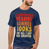Ik heb het lezen van verboden boeken overleefd Gra T-shirt (Voorkant)