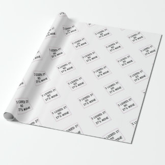 Ik heb het licentie gegeven cadeaupapier