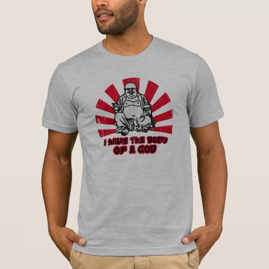 ik heb het lichaam van een god t-shirt (Voorkant)