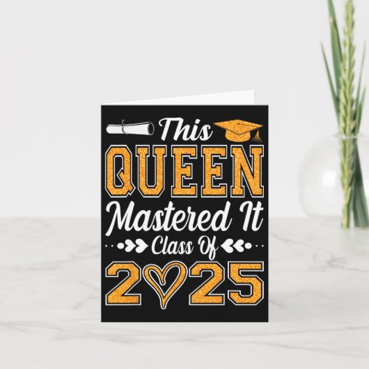Ik heb het Masters Queen Afstuderen CL van 2025 on Kaart (Voorkant)