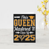Ik heb het Masters Queen Afstuderen CL van 2025 on Kaart (Gele Bloem)
